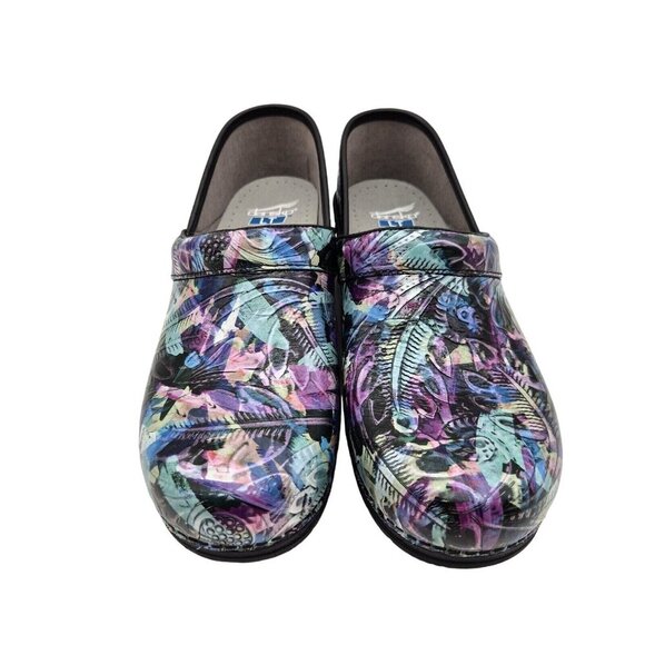 Dansko LT Pro Clogs Women Size 41 EU 10.5 - 11 US Slip Resistant  Watercolor - Picture 2 of 9